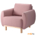 Кресло для отдыха Делком40 Тулисия (TULACH GULtBrown-pink) коричнево-розовый