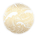Магнитные клипсы D 45 с тросом (30 см) цвет №22Ч4 Гобелен Белый/Мат.Золото