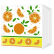 Салфетки однослойные Bgreen Апельсинки 24х24 см (100 шт.)