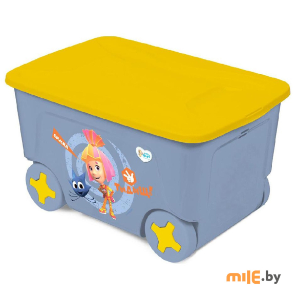 Ящик для игрушек на колесах Little Angel Фиксики LA1423 50 л