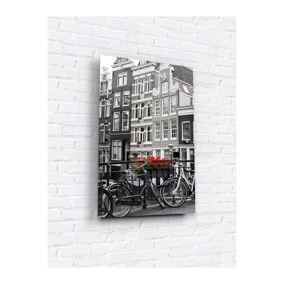 Картина на стекле ArtaBosko Амстердам в красном OM-02-104-04