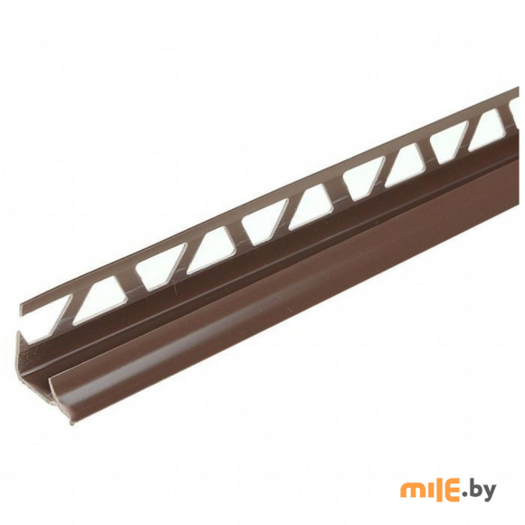 Угол для плитки внутренний Mak 007 7 мм х 2,5 м темно-коричневый
