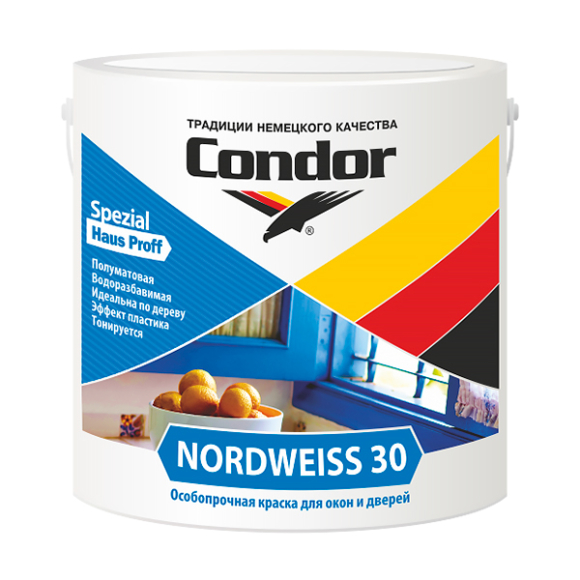 Краска Condor ВД-АК Nordweiss-30 0,85 кг