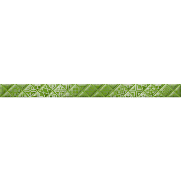 Декоративная плитка Golden Tile Relax 494301 400x30 (зелёный)