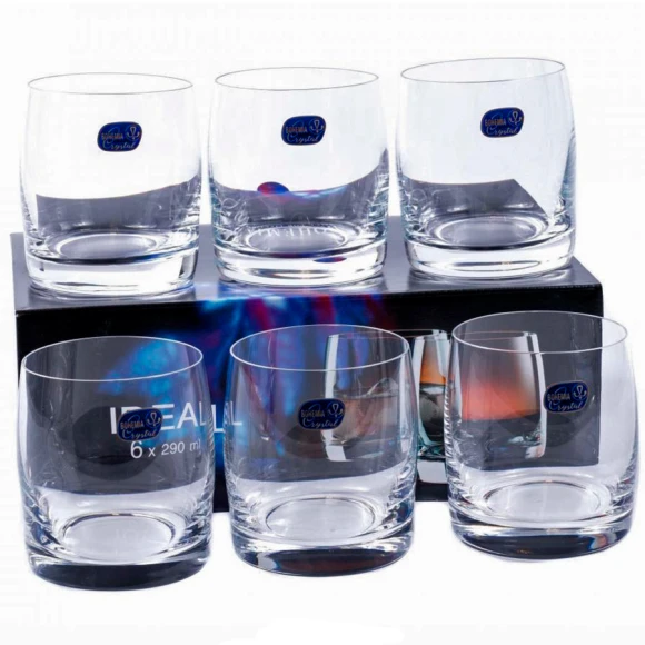 Набор стаканов для виски Bohemia Crystal Ideal 25015 290 мл (6 шт.)