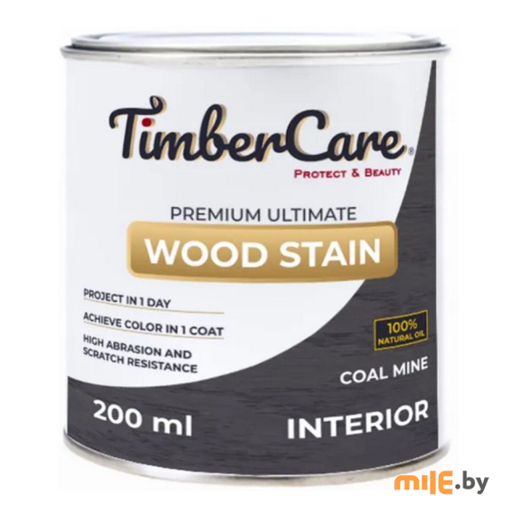 Масло тонирующее высокой прочности TimberCare 350029 (угольная шахта) 0,2 л