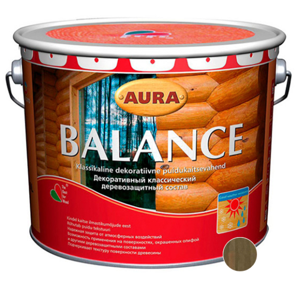 Антисептик Aura Wood Balance 2,7 л (орех)