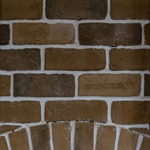 Плита облицовочная Stone Mill Кирпич шамотный (0304) коричневый