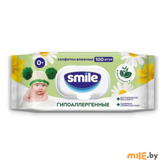 Влажные салфетки Smile Baby Фитолиния (100 шт)