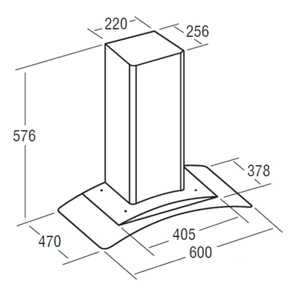 Вытяжка CATA CN-600 GLASS