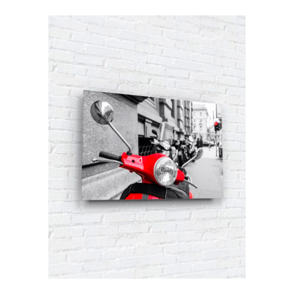 Картина на стекле ArtaBosko Красный скутер OM-02-99-04