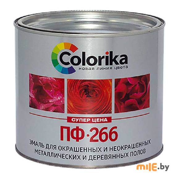 Эмаль Colorika ПФ-266 желто-коричневая 1,9 кг