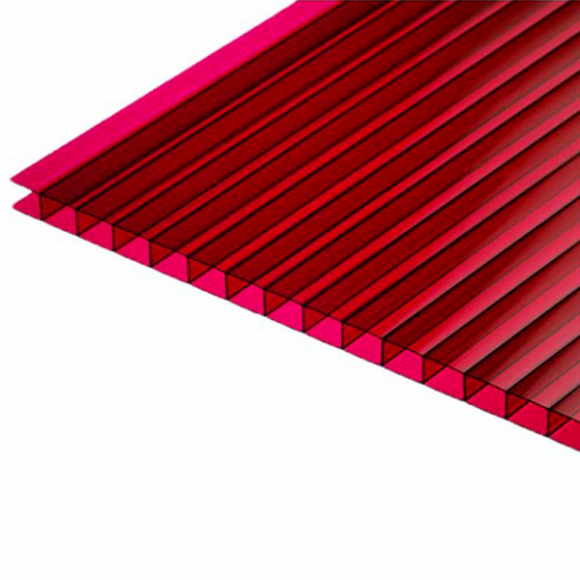 Сотовый поликарбонат Kinplast Eco-plast (бордовый) 2100x6000