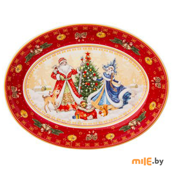 Блюдо Lefard Дед Мороз и Снегурочка (85-1730) Новый год