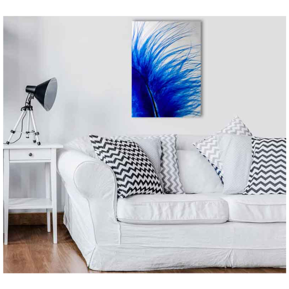 Картина на стекле Stamprint Синее перо (AR024) 70х50 см