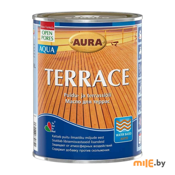 Масло для террас Aura Terrace Aqua Palis 0,9 л
