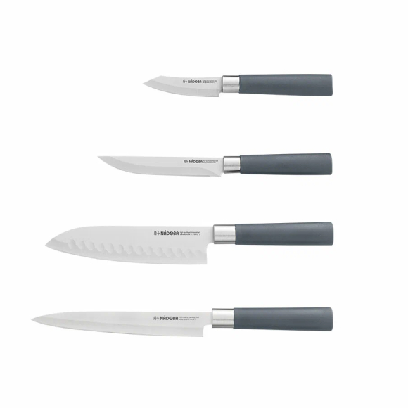 Набор кухонных ножей Nadoba Haruto 723520 с универсальным блоком (4 шт.)