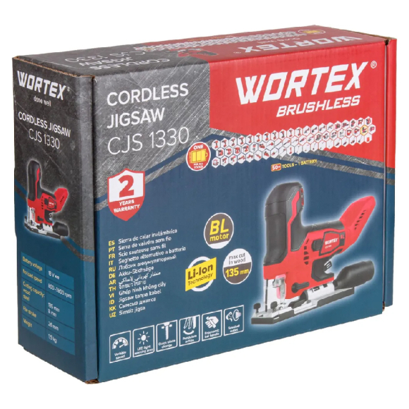 Лобзик аккумуляторный Wortex CJS 1330 (1325400)