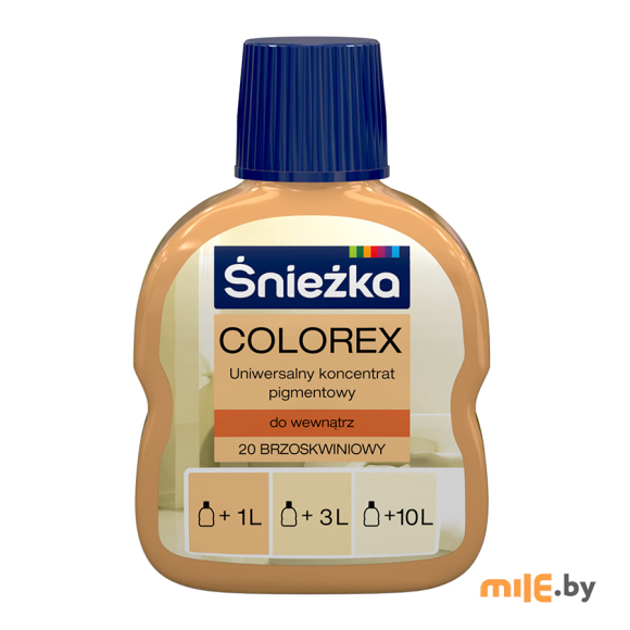 Колеровочная краска Sniezka Colorex № 20 0,1 л (персик)