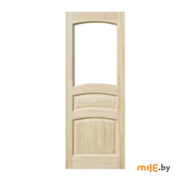 Дверное полотно ПМЦ M16-О (массив/натуральный) под остекление 2000x600
