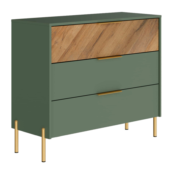 Комод Black Red White Siena KOM3S