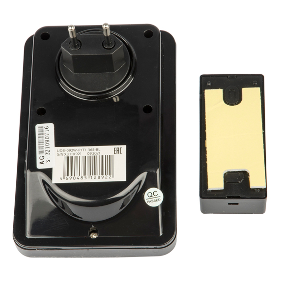 Звонок электронный Uniel UDB-092W-R1T1-36S-BL