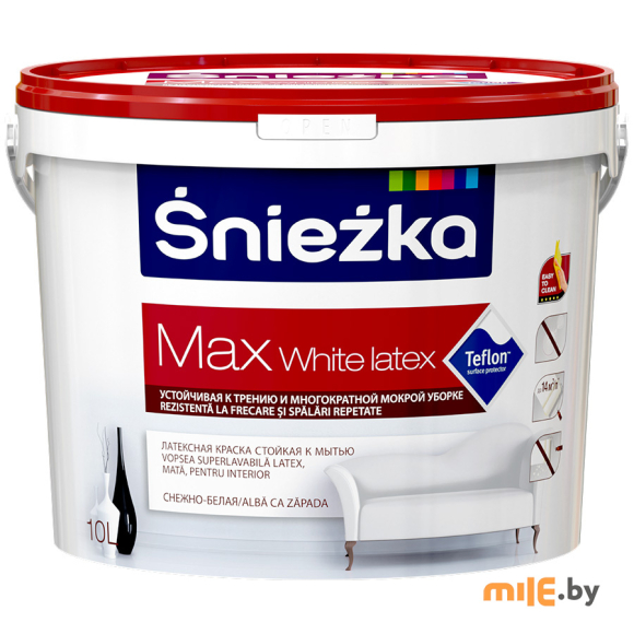 Краска латексная Sniezka Max 10 л (белый)