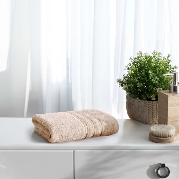 Полотенце махровое Самойловский Текстиль Верона (761457) 70х140 см светло-бежевый