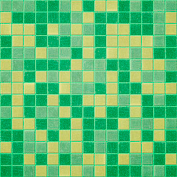 Декоративная мозаика М-Витреа Flora FLORA 02 322x322 (зеленый)