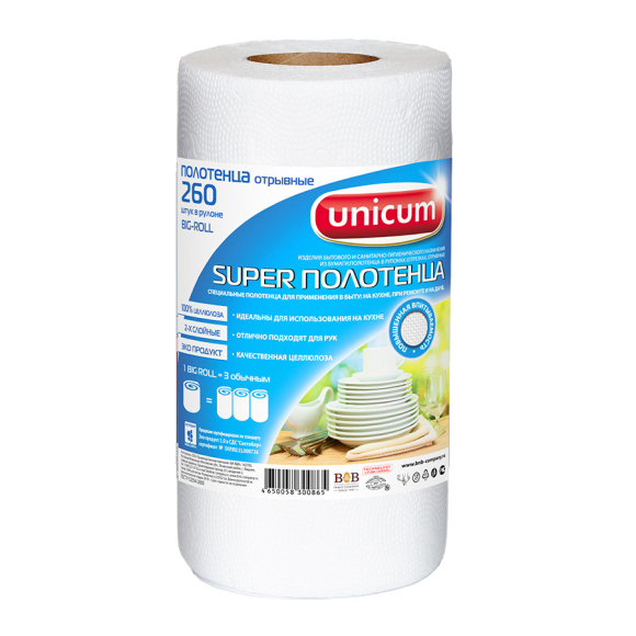 Бумажные полотенца Unicum Big Roll 260 шт.