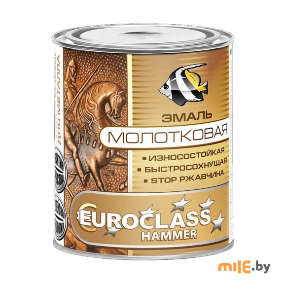 Эмаль с молотковым эффектом Euroclass шоколадная (53-374) 0,4 кг
