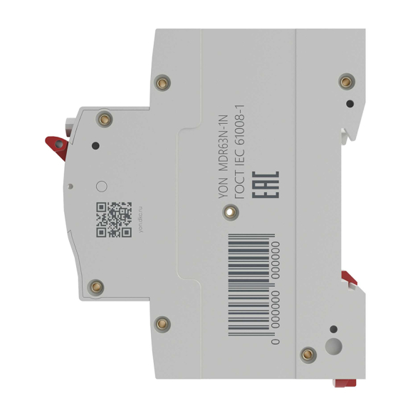 Дифференциальный автомат DKC Yon Max MDR63N 1P+N 32A C 30mA 6kA тип A электронный 2М MDR63N-1N2C32-A