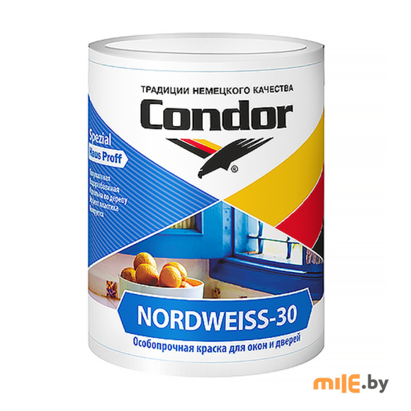 Краска ВД-АК Condor Nordweiss-30 (база 1) 1,1 кг