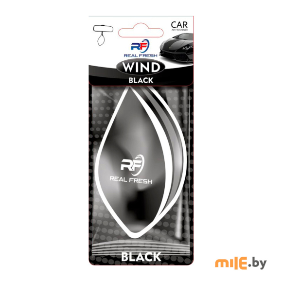 Ароматизатор бумажный для автомобиля Real Fresh Wind Black