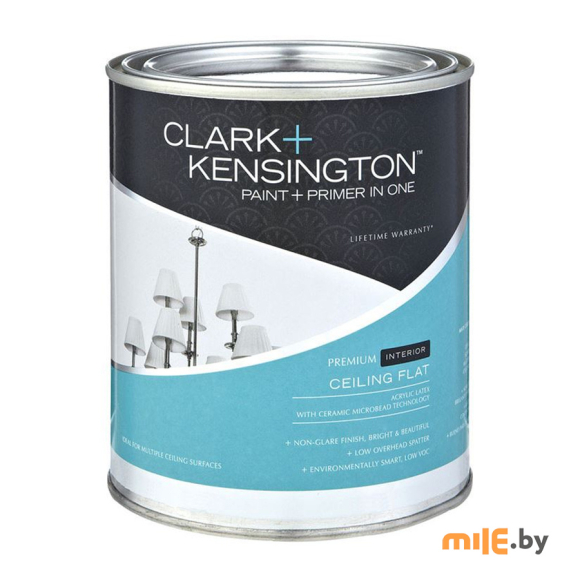 Краска для потолка Ace Clark+Kensington Ceiling White (124A129) 0,946 л