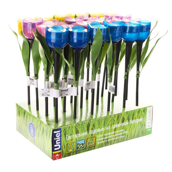 Набор садовых светильников Uniel на солнечной батарее Тюльпан USL-C-651/PT305 Tulip set (24 шт.)