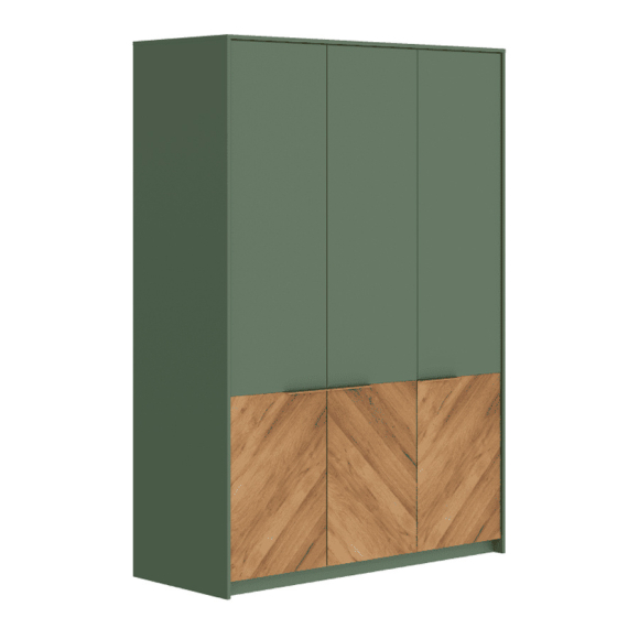 Шкаф Black Red White SZF3D (дымчатый зеленый, дуб вотан)