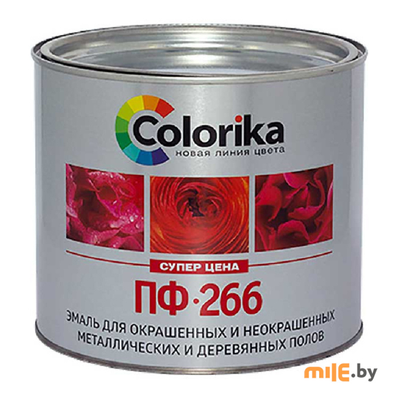 Эмаль Colorika ПФ-266 красно-коричневая 1,9 кг