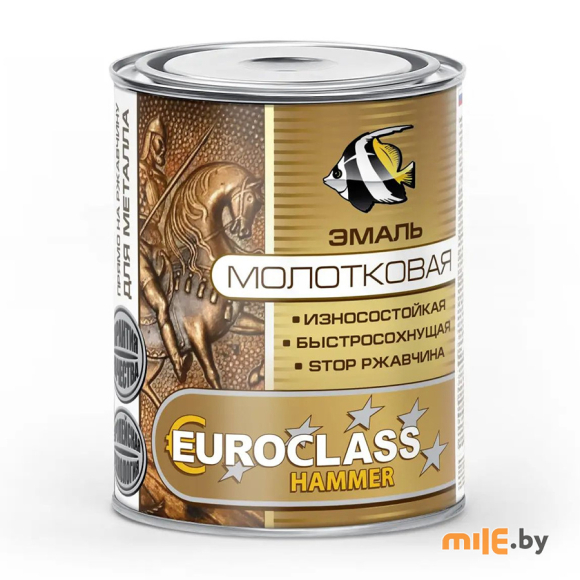 Эмаль с молотковым эффектом Euroclass золотистая (53-299) 0,4 кг