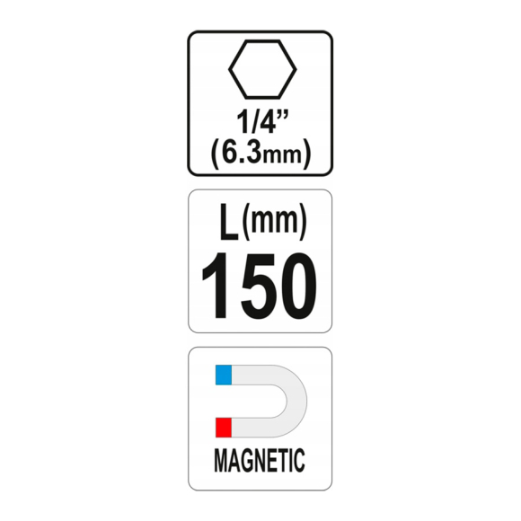 Держатель магнитный для бит Yato YT-04681 (1 шт.)