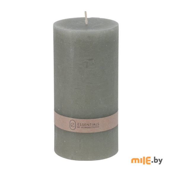 Свеча-столбик Home&Styling Collection цвет светло-серый (420007110)