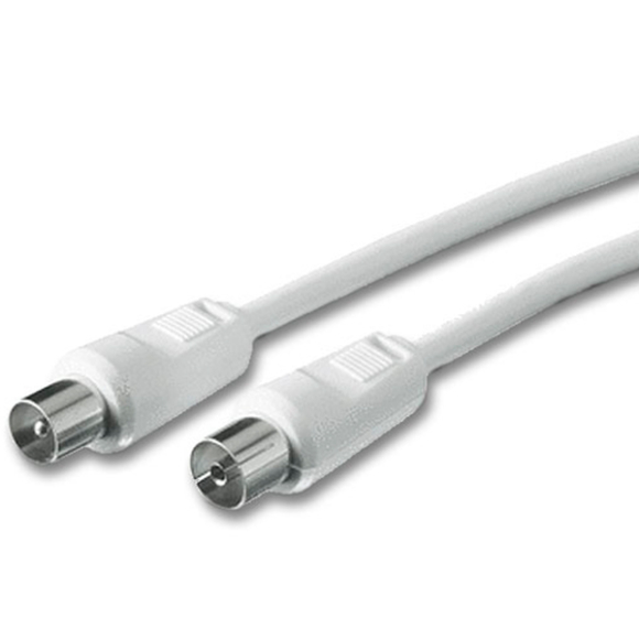 Кабель TV TV-plug/TV-jack 75Дб 7,5 м белый 23112 7