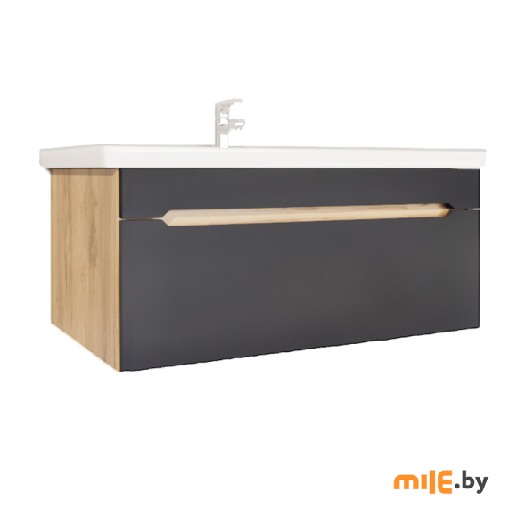 Тумба ТЕЯ ВК20 Т80.P-1 Д.крафт/Шаде маренго с умывальником ФОСТЕР 800
