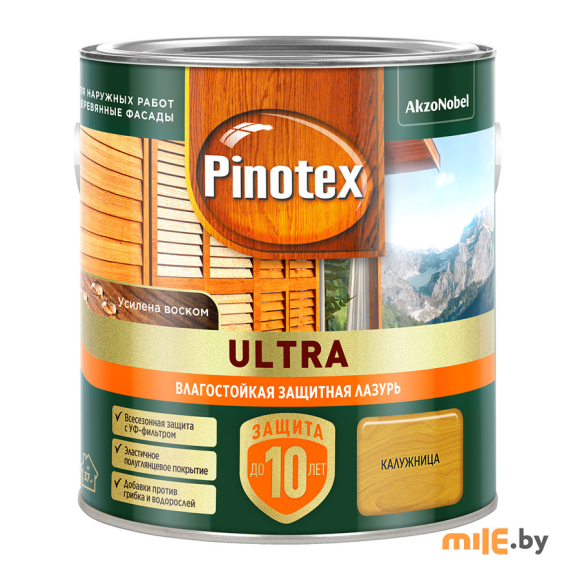 Влагостойкая лазурь Pinotex Ultra (5803603) калужница 2,5 л