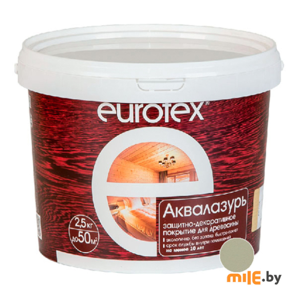Состав Евротекс (лак защитно-декор для дерева) олива 2,5 кг