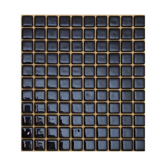 Декоративная мозаика MVA Print Mosaic Моно 25-FL-M-023 317x317 (чёрный)