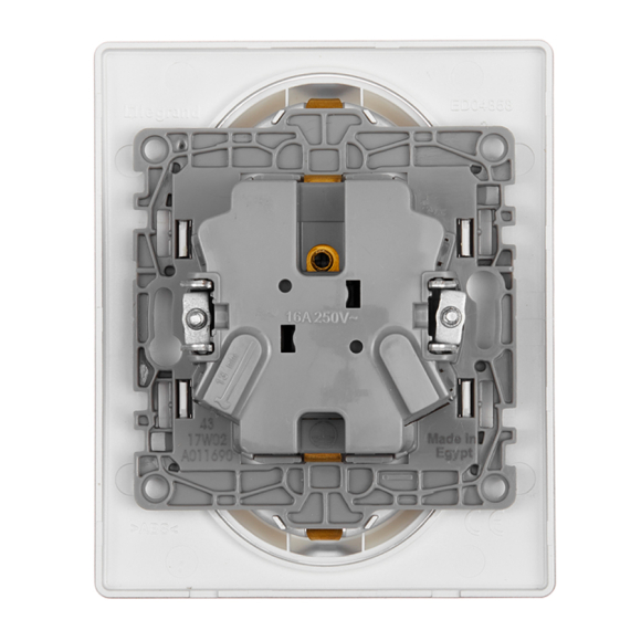 Розетка Legrand Etika 672423-00.00-00.00-00.01 (алюминий)