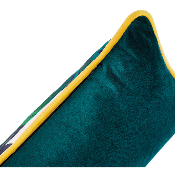 Декоративная подушка Moroshka Shangri La 45х20 см на потайной молнии (желтый/зеленый)