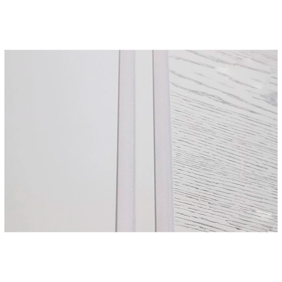 Дверное полотно Belwooddoors Твинвуд 4 (эмаль белый патина серебро) 2000x700