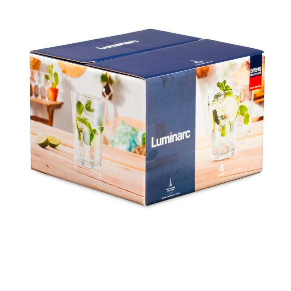 Набор стаканов стеклянных Luminarc Tasting time Long-drink (O0101) 420 мл 4 шт.